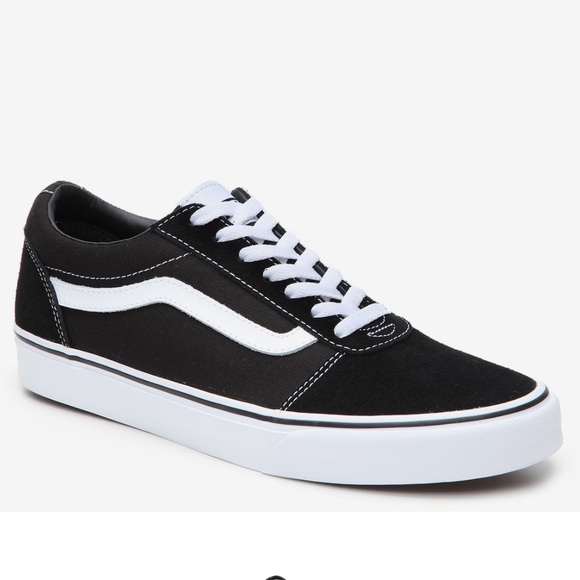 Vans Other - Vans Ward Mens Black/White Athletic Skateboard Shoes Size US 6